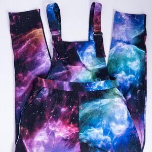 BlackMilk Galaxy Butterfly Overalls Women M Nebula Print  Dungarees